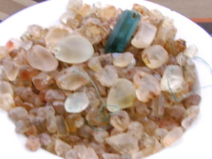 The aquamarine found by Daisy 1